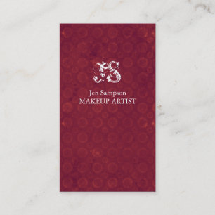 Tarjeta de visita del artista de maquillaje