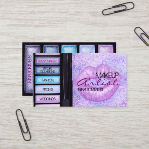 Tarjeta de visita del artista de maquillaje