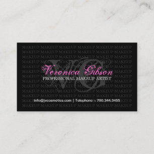 TARJETA DE VISITA DEL ARTISTA DE MAQUILLAJE