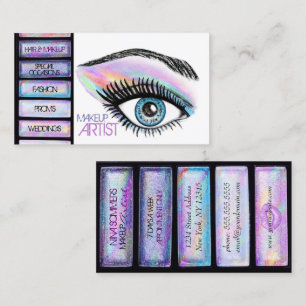 Tarjeta de visita del artista de maquillaje