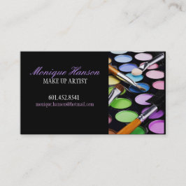 Tarjeta de visita del artista de maquillaje