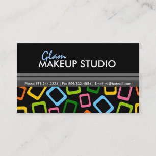 Tarjeta de visita del artista de maquillaje