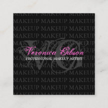 TARJETA DE VISITA DEL ARTISTA DE MAQUILLAJE