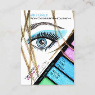 Tarjeta de visita del artista de maquillaje