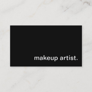 Tarjeta de visita del artista de maquillaje