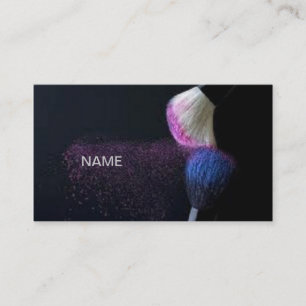 Tarjeta de visita del artista de maquillaje