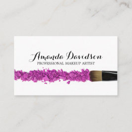 TARJETA DE VISITA DEL ARTISTA DE MAQUILLAJE