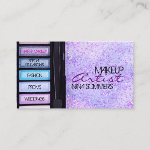Tarjeta de visita del artista de maquillaje
