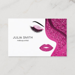 Tarjeta de visita del artista de maquillaje con