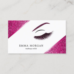 Tarjeta de visita del artista de maquillaje con