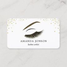 Tarjeta de visita del artista de maquillaje con