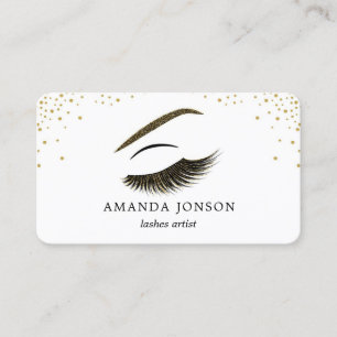 Tarjeta de visita del artista de maquillaje con