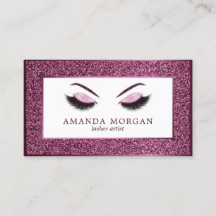 Tarjeta de visita del artista de maquillaje con