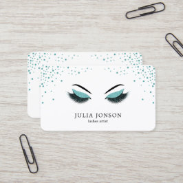 Tarjeta de visita del artista de maquillaje con