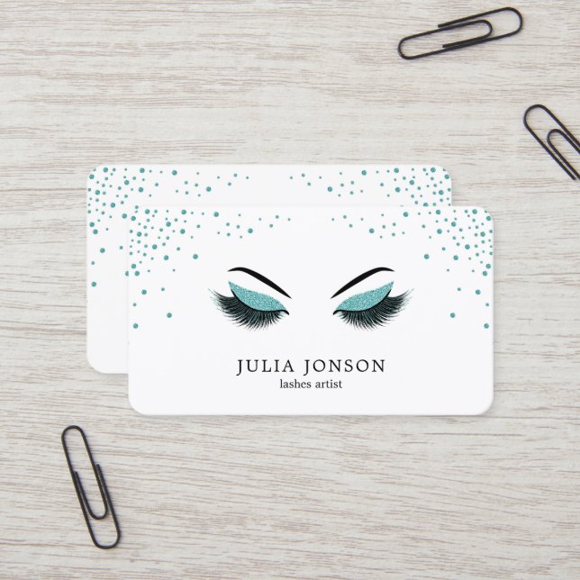 Tarjeta de visita del artista de maquillaje con (Anverso/Reverso In Situ)