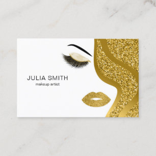 Tarjeta de visita del artista de maquillaje con