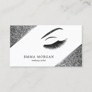 Tarjeta de visita del artista de maquillaje con