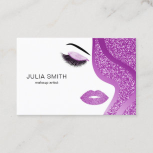 Tarjeta de visita del artista de maquillaje con