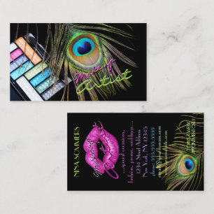 Tarjeta de visita del artista de maquillaje de la