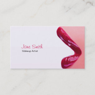 tarjeta de visita del artista de maquillaje del