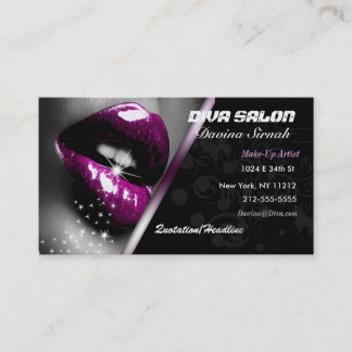Tarjeta de visita del artista de maquillaje del