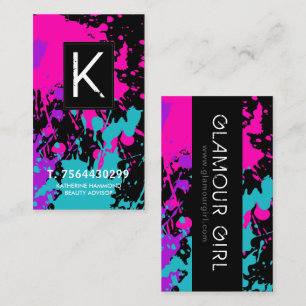 Tarjeta de visita del artista de maquillaje del