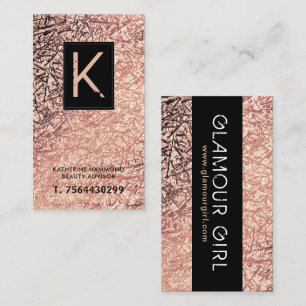 Tarjeta de visita del artista de maquillaje del