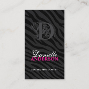 TARJETA DE VISITA DEL ARTISTA DE MAQUILLAJE DEL