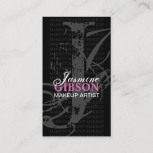 TARJETA de VISITA del ARTISTA de MAQUILLAJE del