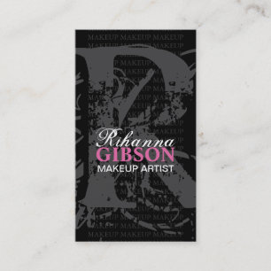 TARJETA de VISITA del ARTISTA de MAQUILLAJE del