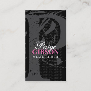 TARJETA de VISITA del ARTISTA de MAQUILLAJE del