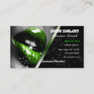 Tarjeta de visita del artista de maquillaje del