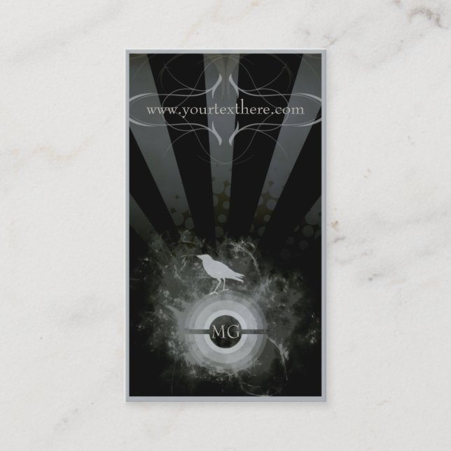 Tarjeta de visita del artista del Grunge del (Anverso)