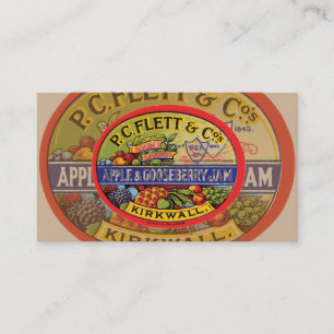 Tarjeta de visita del atasco del vintage