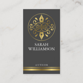 Tarjeta de visita del autor/del escritor