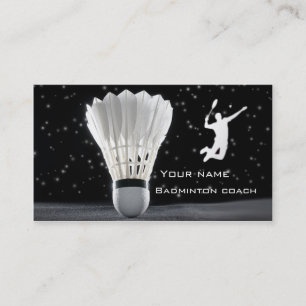 Tarjeta de visita del bádminton