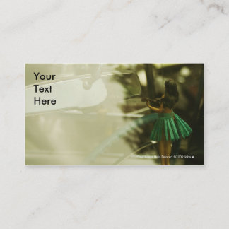 Tarjeta de visita del bailarín de Hula del tablero