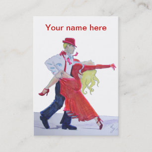 tarjeta de visita del baile de salón de baile