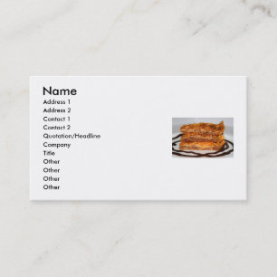 Tarjeta de visita del Baklava