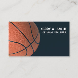 Tarjeta de visita del baloncesto