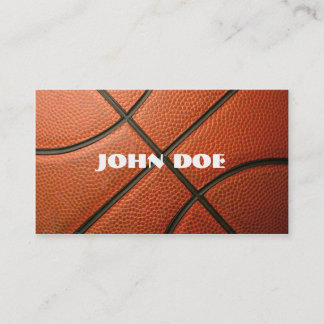 Tarjeta de visita del baloncesto