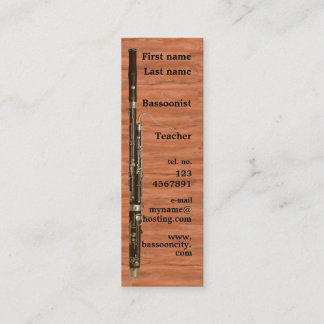 Tarjeta de visita del Bassoon