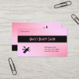 Tarjeta de visita del Beautician