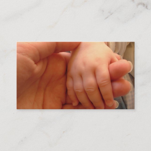 Tarjeta de visita del bebé (Anverso)