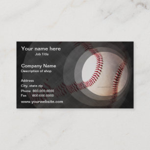 Tarjeta de visita del béisbol