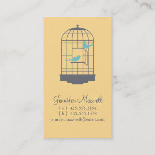 Tarjeta de visita del Birdcage
