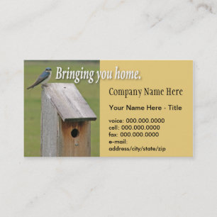Tarjeta de visita del Birdhouse Shell