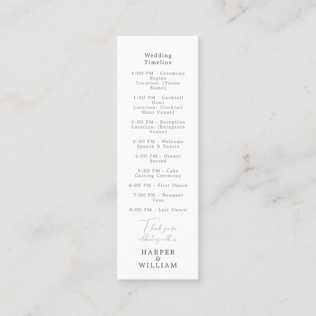 tarjeta de visita del boda náutico (Anverso)