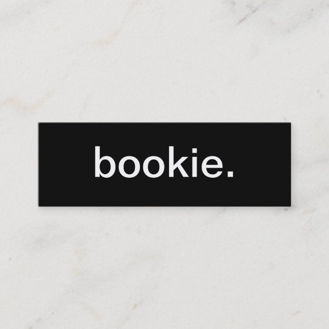 Tarjeta de visita del Bookie (Anverso)