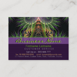 Tarjeta de visita del bosque del templo del